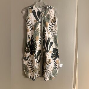 Yoofoss Baby Sleep Sack 0-6M | 100% Cotton | Neutral Leaf Print